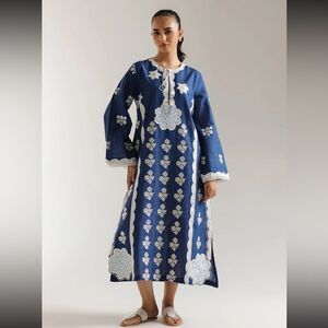 ETHNC PAKISTANI DESIGNER EMBROIDERED FORMAL KURTA DRESS